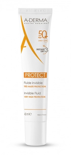 Aderma Protect SPF 50+ Fluide Solaire Invisible 40ml